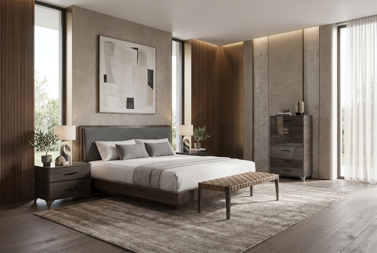 Кровать MAIA, изголовье 205 FUMO, с подъемным механизмом LUNA Camelgroup