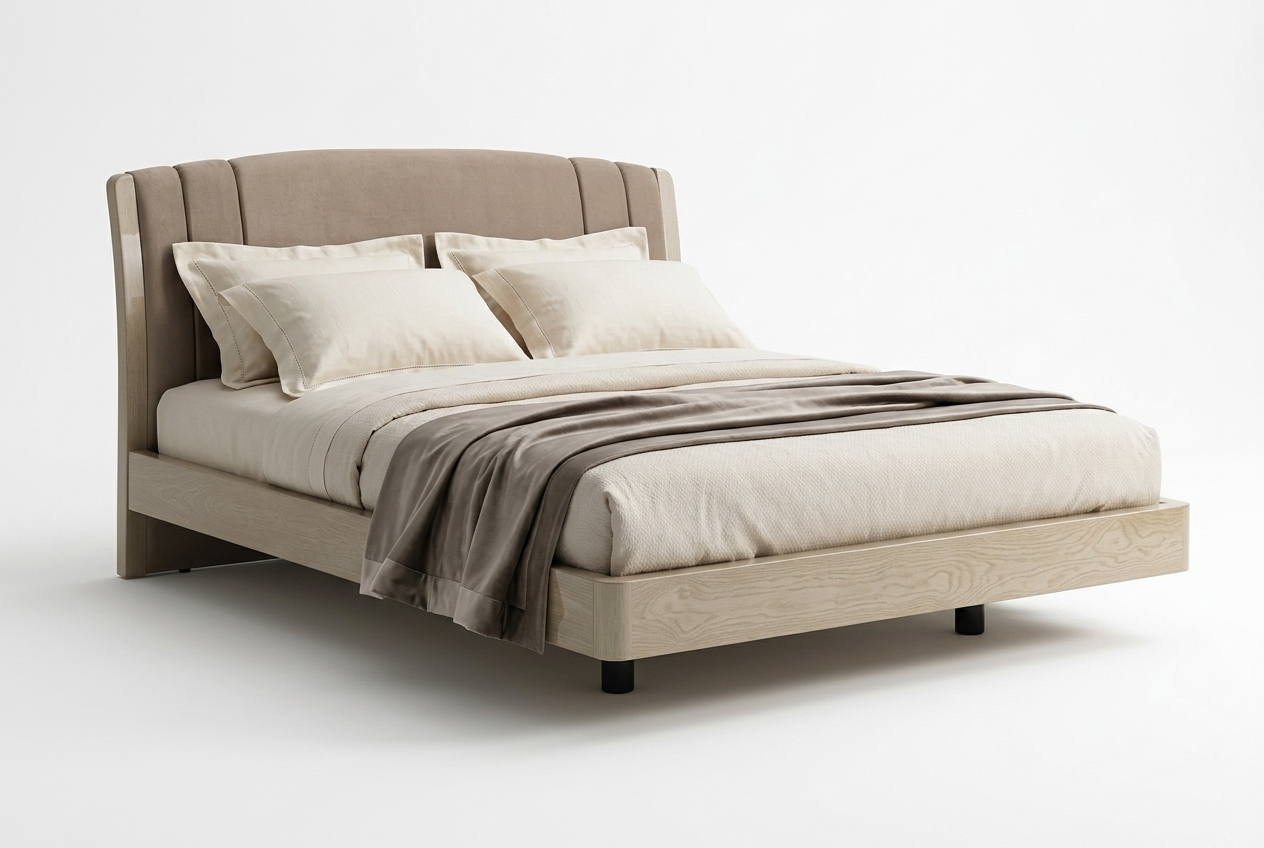 Кровать 160 TRENDY, экокожа NABUK COL.12 Camelgroup