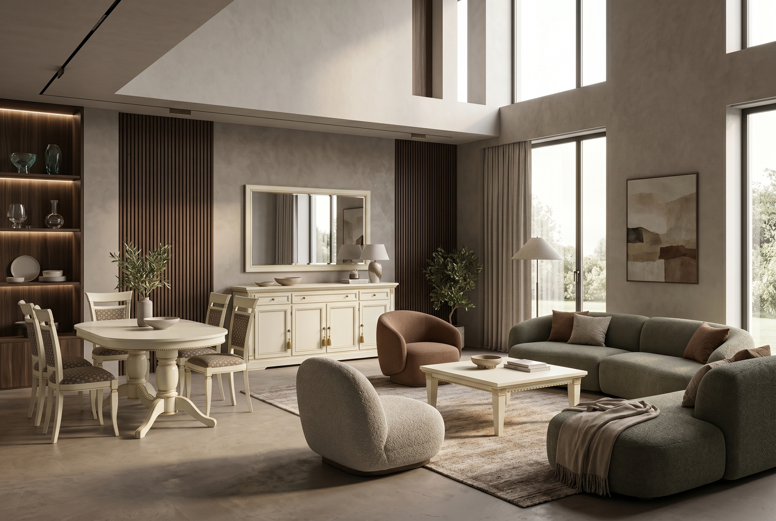 TREVISO AVORIO Комод 4-дверный Camelgroup