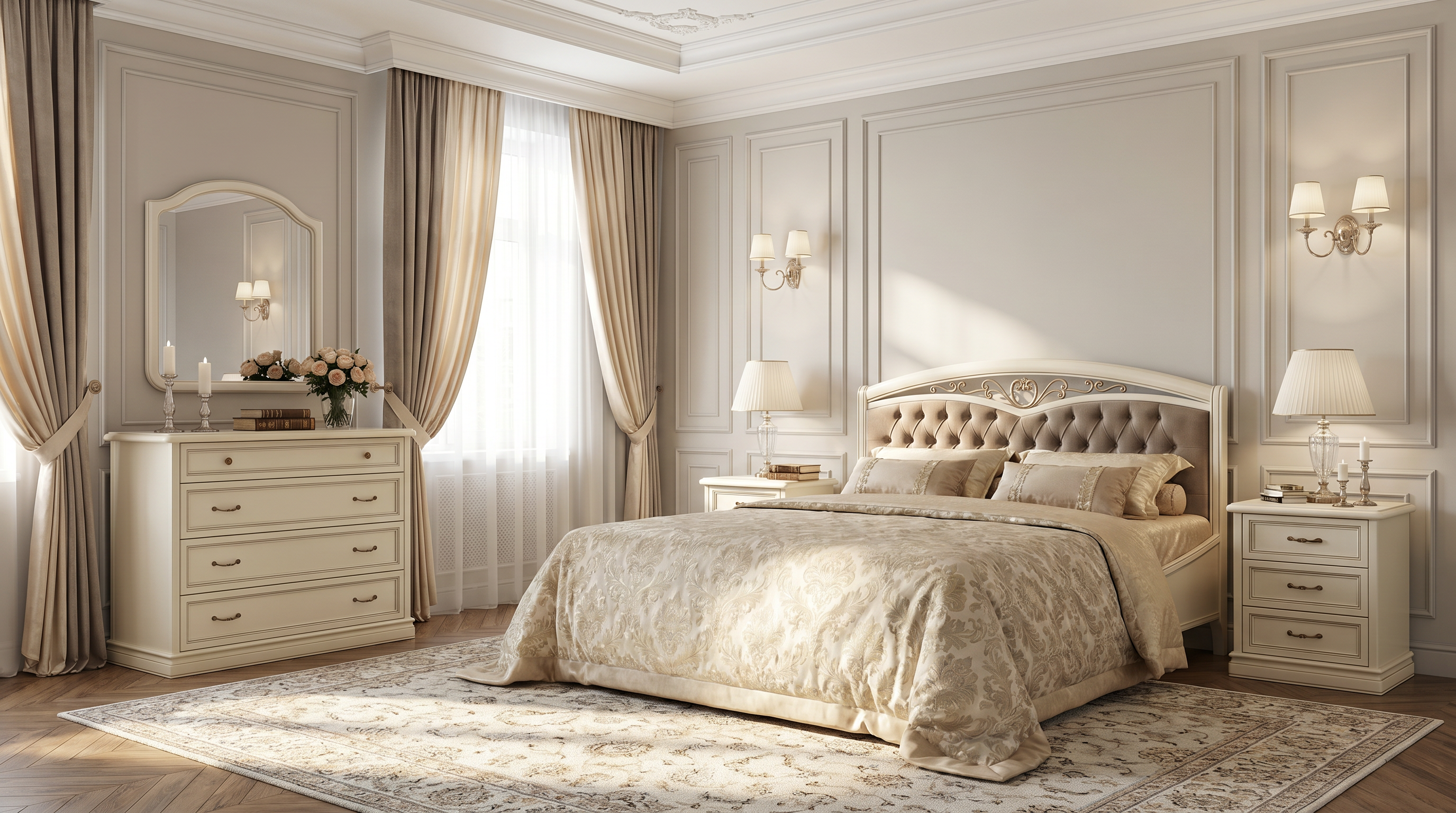 NOSTALGIA BIANCO Кровать, изголовье экокожа Camelgroup