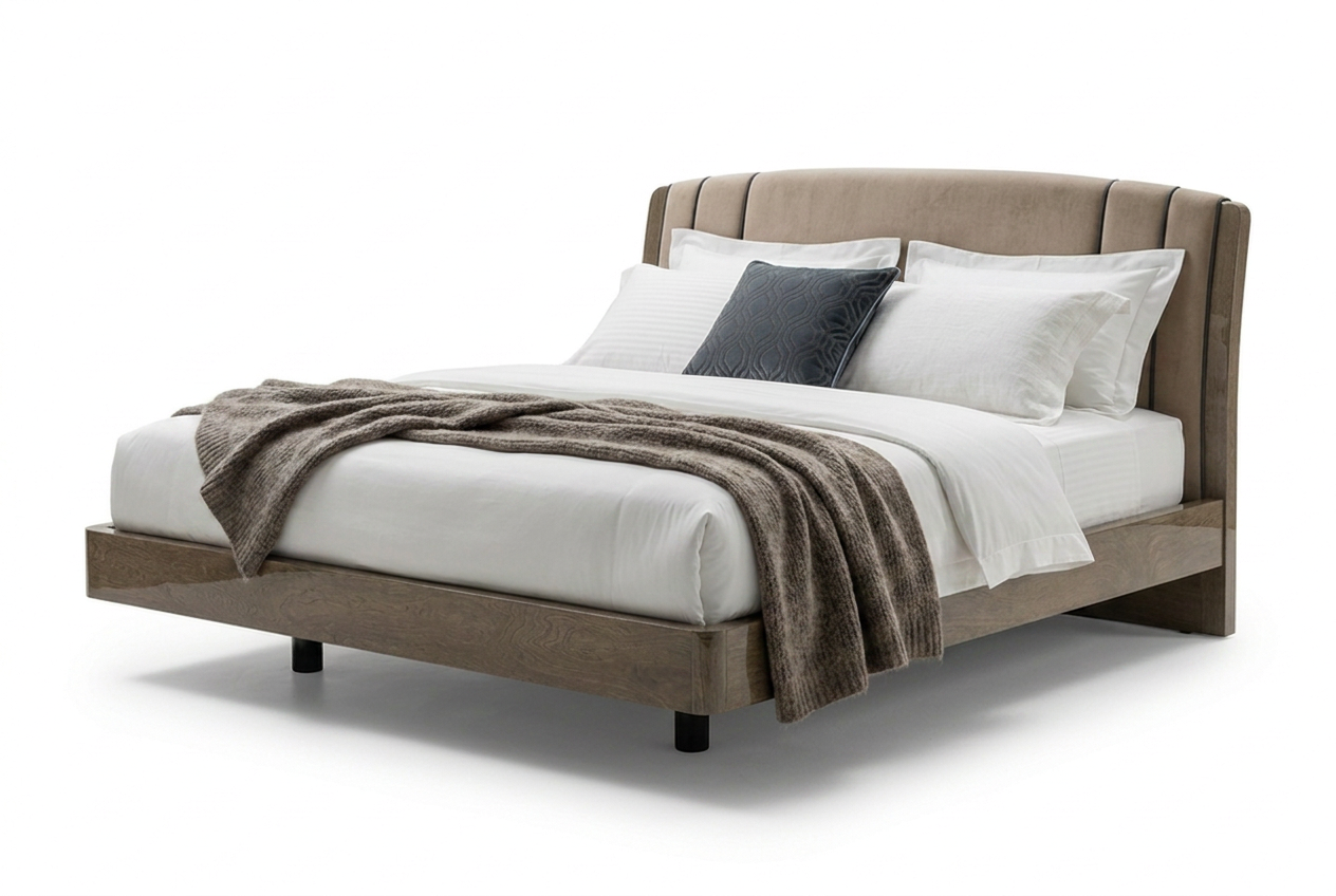 Кровать 160 TRENDY, экокожа NABUK COL.12 Camelgroup