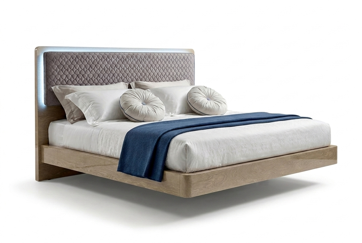 Кровать MAIA, ткань MIRAGLIO COL. 205 fumo Camelgroup